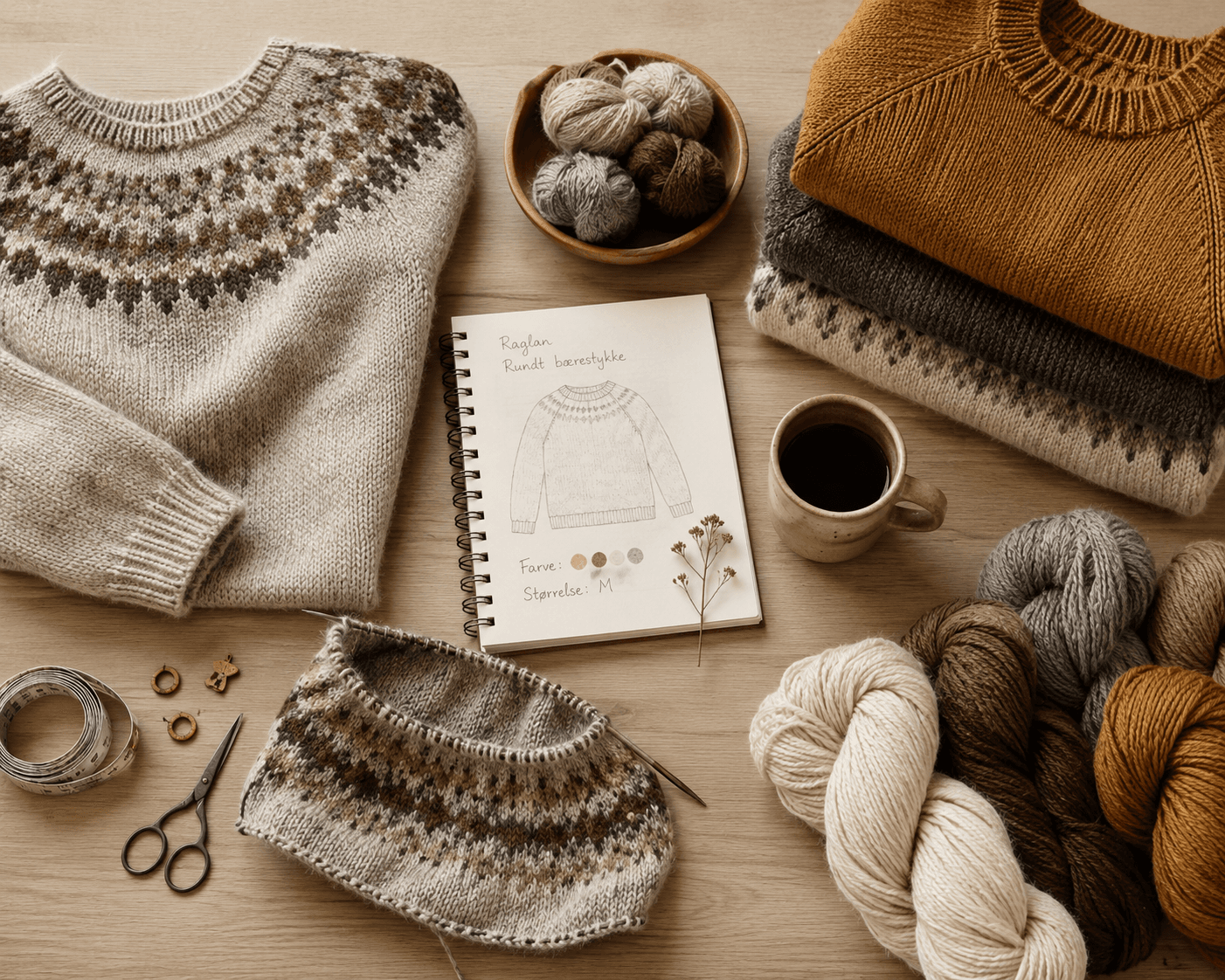 Bestillingsstrik: Sweater eller cardigan i dit valg af farve og størrelse